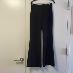 Express high-rise flare trousers, black. Size M/L